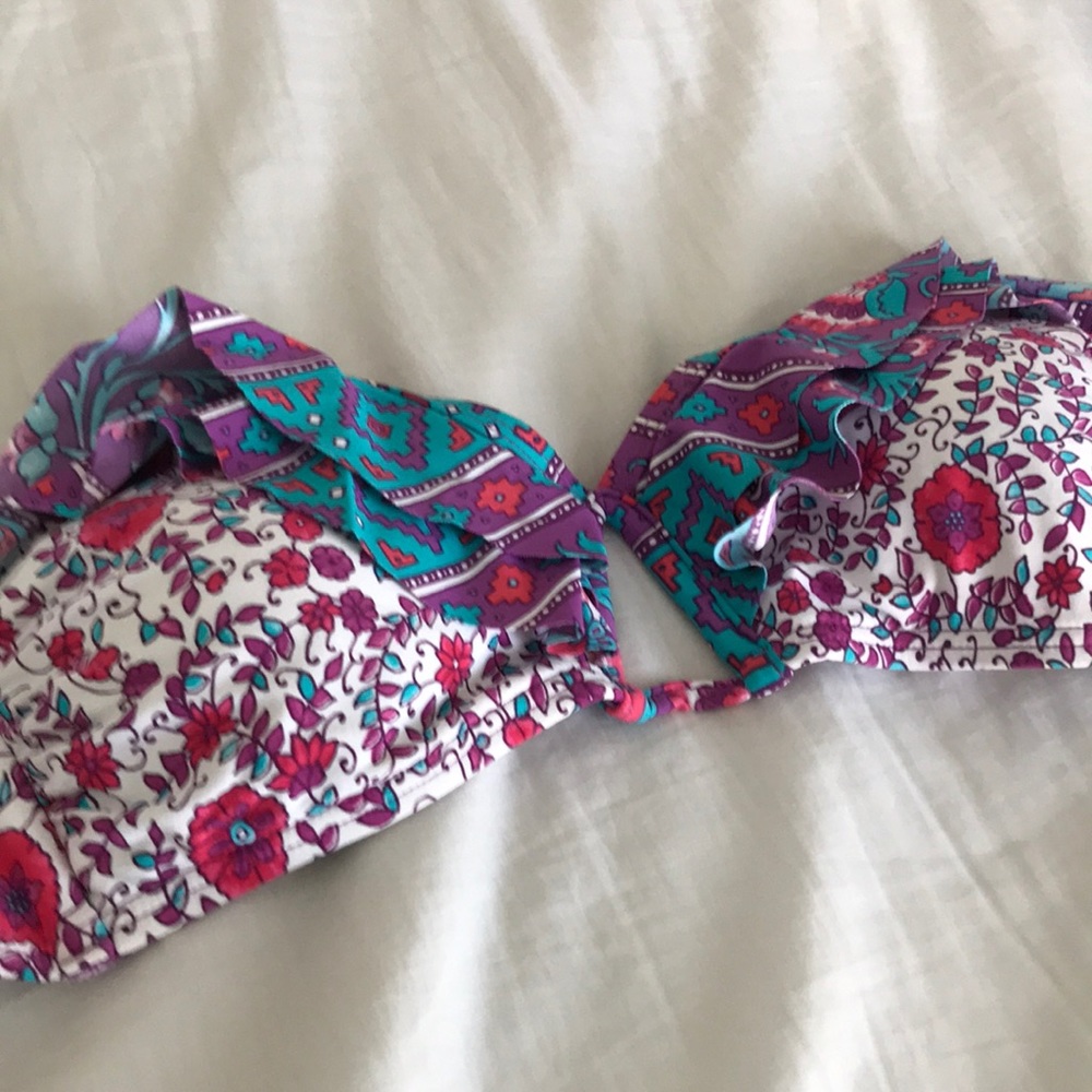 Billabong strapless bathing suit top